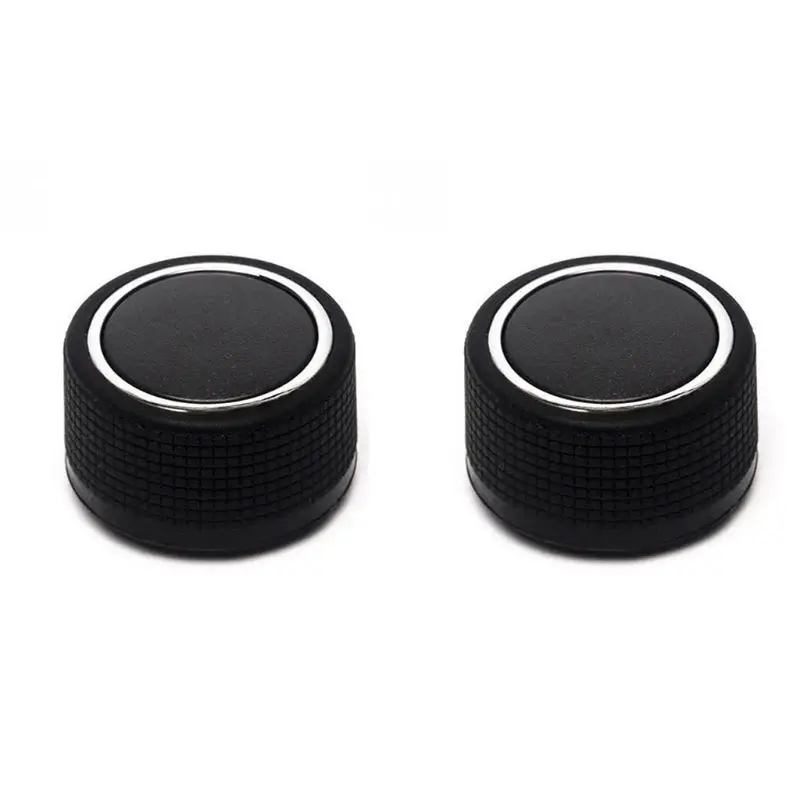 

2Pcs Rear Radio Volume Control Knob Pair Chrome For Buick Cadillac Chevy GMC BR