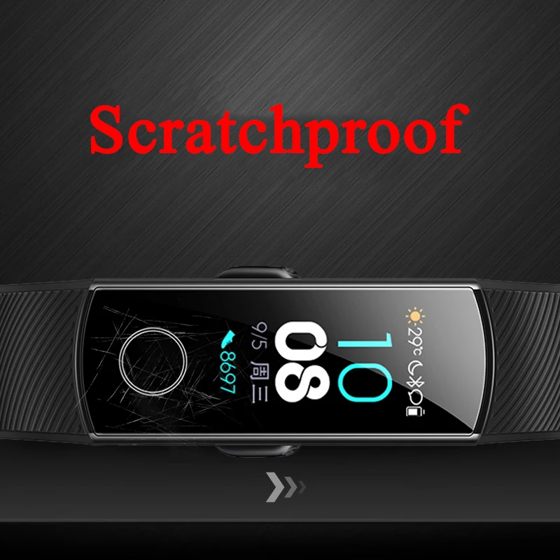 6 шт./партия защитная пленка на весь экран для huawei Honor Band 4 5 защитная пленка на Honor Band4 Band5 мягкая пленка не закаленное стекло