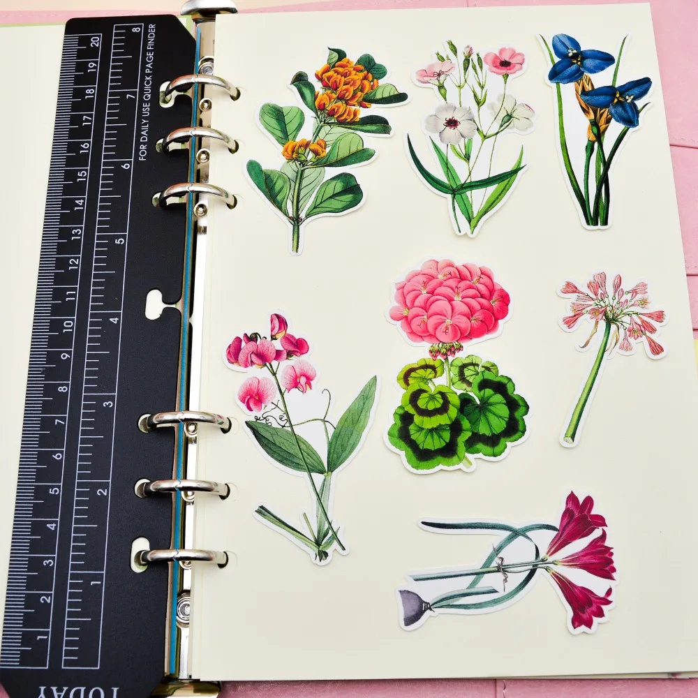 21 шт красивый цветок орхидеи стикеры завод Кливия ручной дневник для счетов