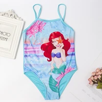 baby girls swimsuits cartoon little mermaid one piece swimsuit kids bathing suits for hot spring children beach wear 2 8 years