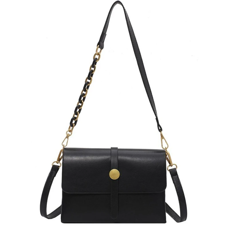 

Retro Small PU Leather Shoulder Crossbody Flap Bags Brand Fashion New Quality Women's 2021 Luxury Chain Daily Handbag and Purses