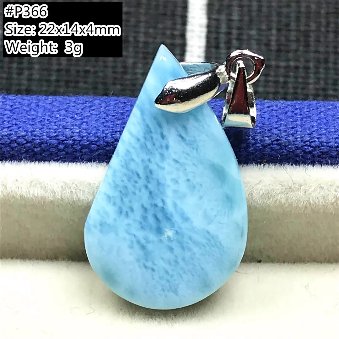 Топ из натурального синий подвеска Larimar ювелирные изделия для женщин леди