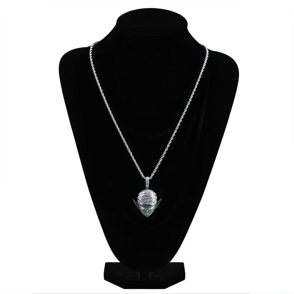 FDLK хип хоп ювелирные изделия Dragon Ball Iced Out цепи аниме Piccolo кулон кубический циркон уникальная цепочка с подвеской для мужчин женщин подарок