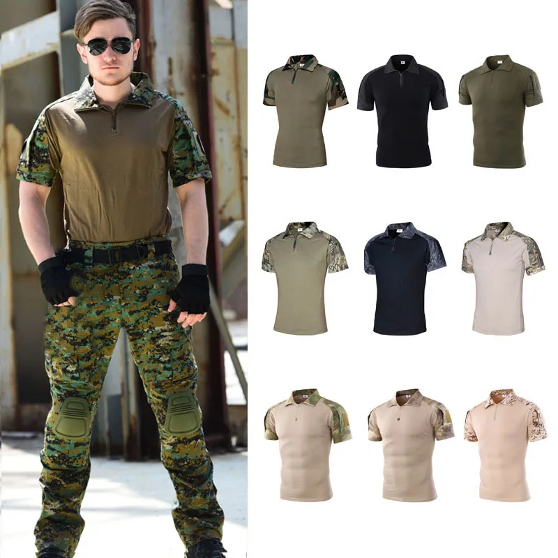 Тактическая Боевая рубашка военная Униформа армии США Мужская одежда для