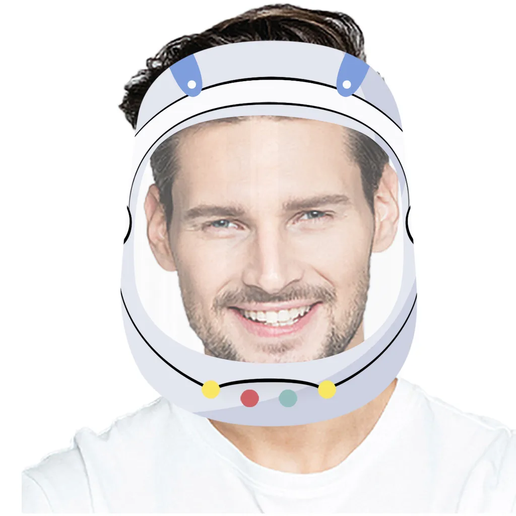 Козырек для лица взрослых пылезащитный противотуманный многоразовый защитный