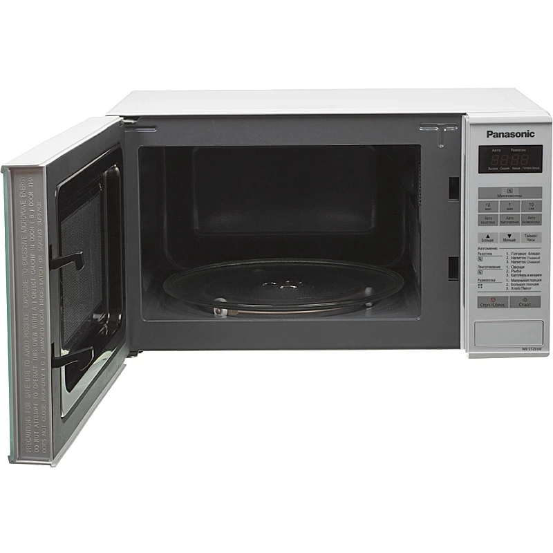 Микроволновая Печь Panasonic NN-ST251WZPE 20л. 800Вт белый | Бытовая техника