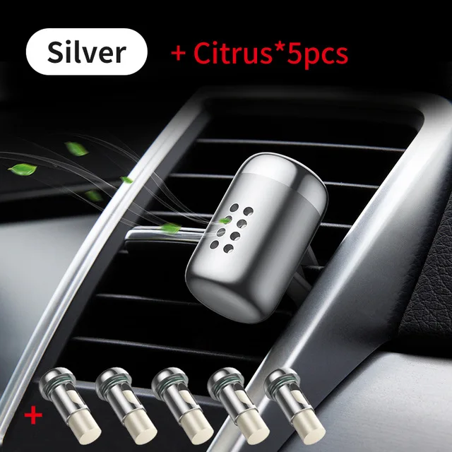 Baseus Car Air Freshener Fragrance Aromatherapy Solid Car Auto Air Outlet Diffuser Car Fragrance Clip Diffuser Solid Car Perfume - Название цвета: sliver 1 Smell