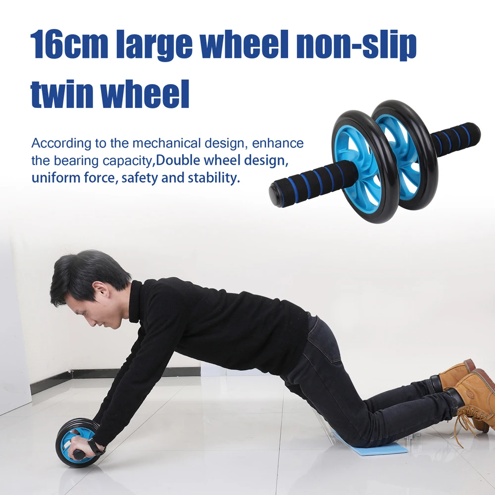 

4-in-1 Abdominal Roller Wheel Kit Muscle Strength Exerciser Press Wheel Push UP Bar mancuernas Fitness Equipment for Home Gym
