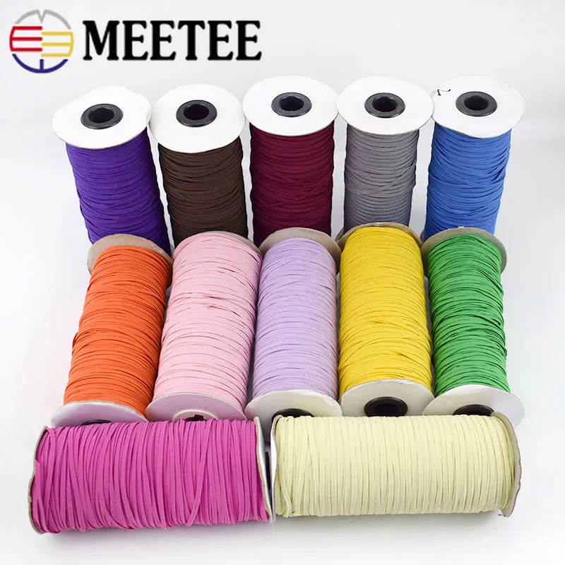 

1Roll 3mm Soft Sewing Elastic Band Underwear Rubber Band Cords Headwear Elastic Rope Webbing Tapes DIY Garment Accessories