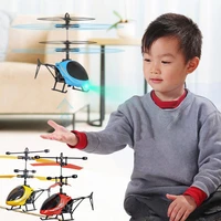 mini rc drone flying rc helicopter aircraft suspension induction helicopter kids toy led light remote control toys for children