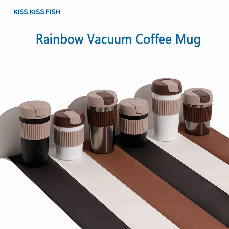 Новая кружка для кофе KISS FISH Rainbow бизнес термос высокого класса 316 нержавеющая