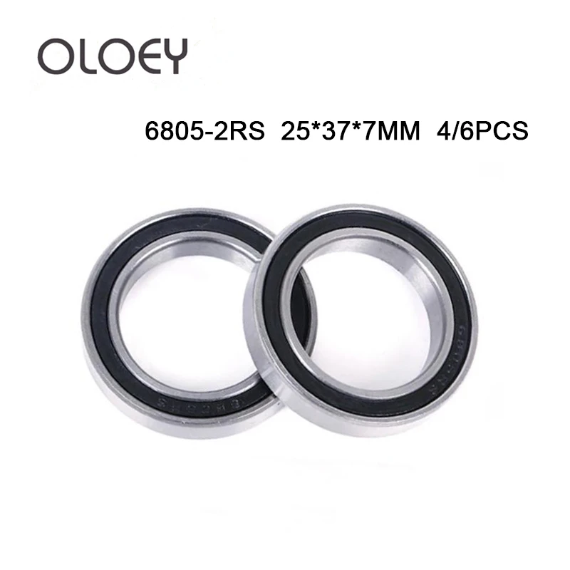 4/6 шт. 6805 2RS 6805RS rs 25x37x7 мм|Подшипники| |