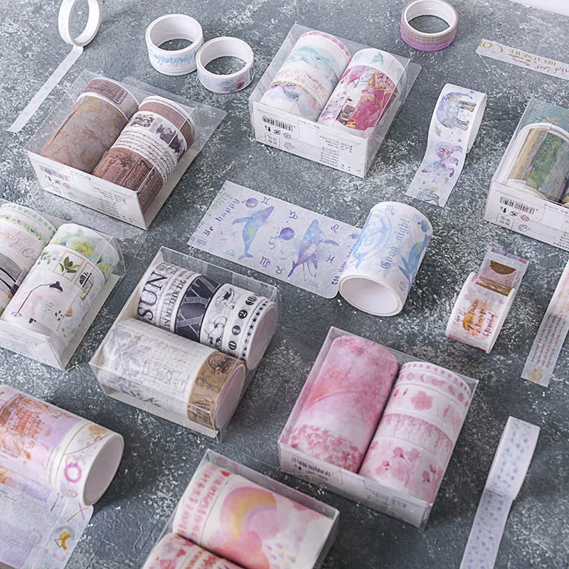 7 шт./компл. винтажная дорожная лента васи Ван Гог маскирующая декоративная