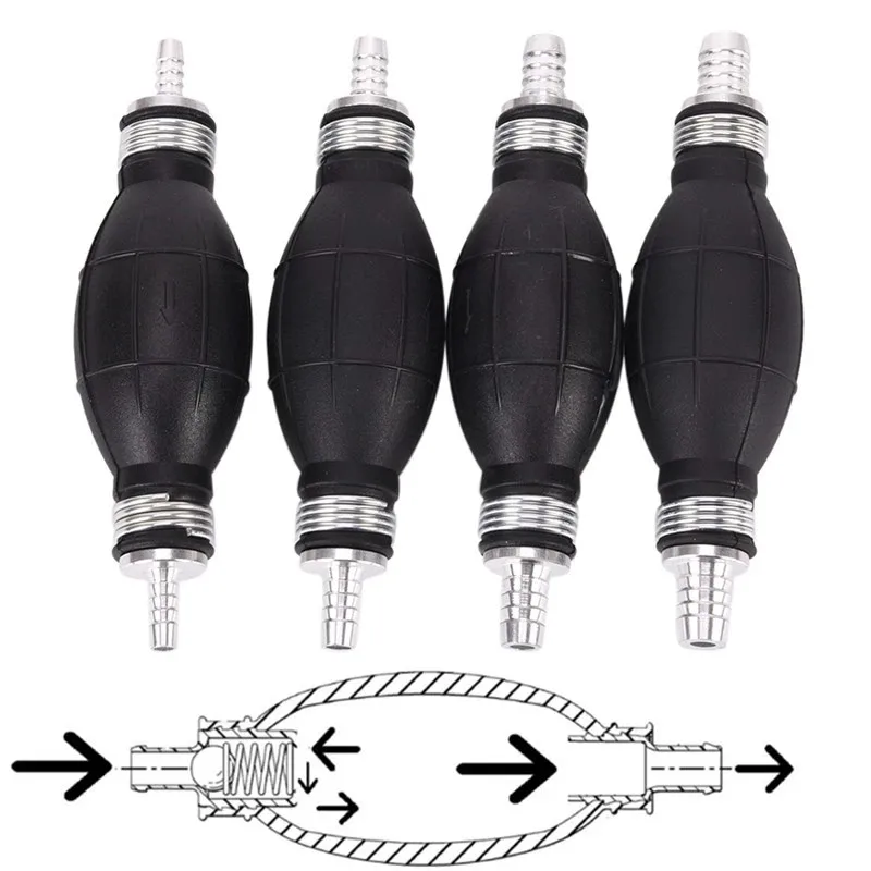 

1pcs Fuel Pump 6mm 8mm 10mm 12mm Rubber Aluminum Hand Fuel Pump Line Hand Primer Bulb All Fuels For Car Boat Marine Outboard