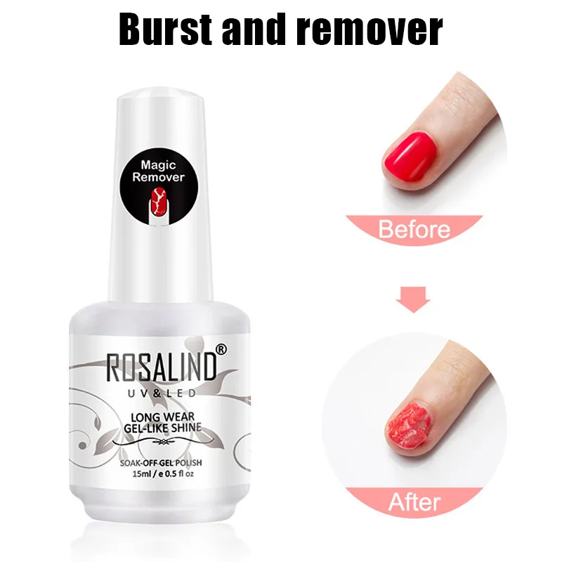 

High Quality Burst Magic Nail Polish Remover Professional Easily Quickly None Hurt Your Nails Nail Gel Polish
