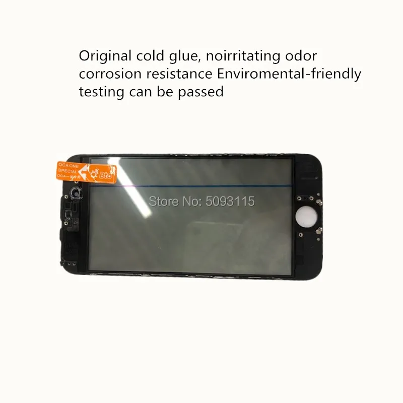 10 шт. 4in1 холодное прессование переднее внешнее стекло LCD + рамкой OCA поляризатор