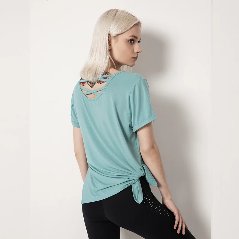 Женские дышащие топы для йоги женские спортивные футболки фитнеса свободные