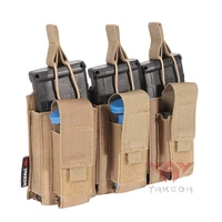 magazine holster dual molle pouch security duty triple mag pouch equipo tactico for outdoor hunting shoting military accessories