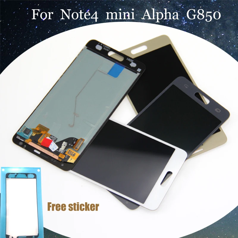 4 7 'ɺmoled ЖК-дисплей для SAMSUNG Galaxy Alpha Note мини G850 G850F SM-G850 ЖК сенсорный экран Замена