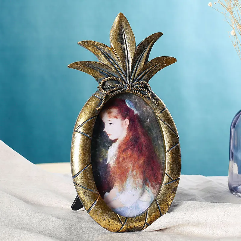 6 дюймов винтажная декоративная рамка Фоторамки из смолы Декор для дома и офиса