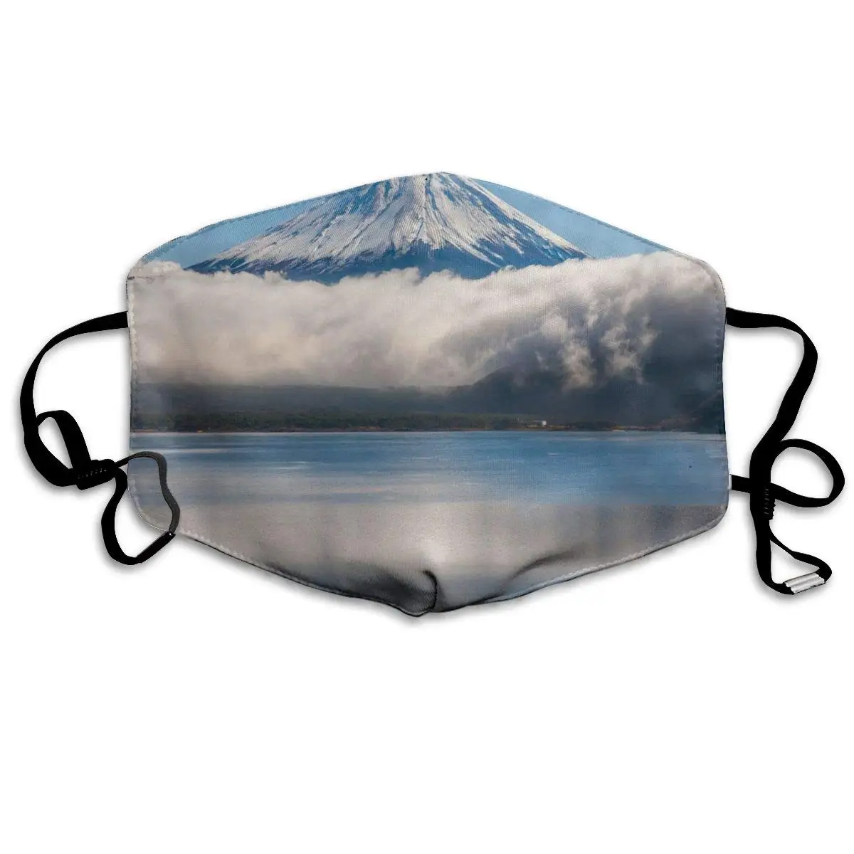 

Маска для лица с креплением Fuji Volcano, отличная Лыжная маска на половину лица с ушной петлей для велоспорта для мужчин