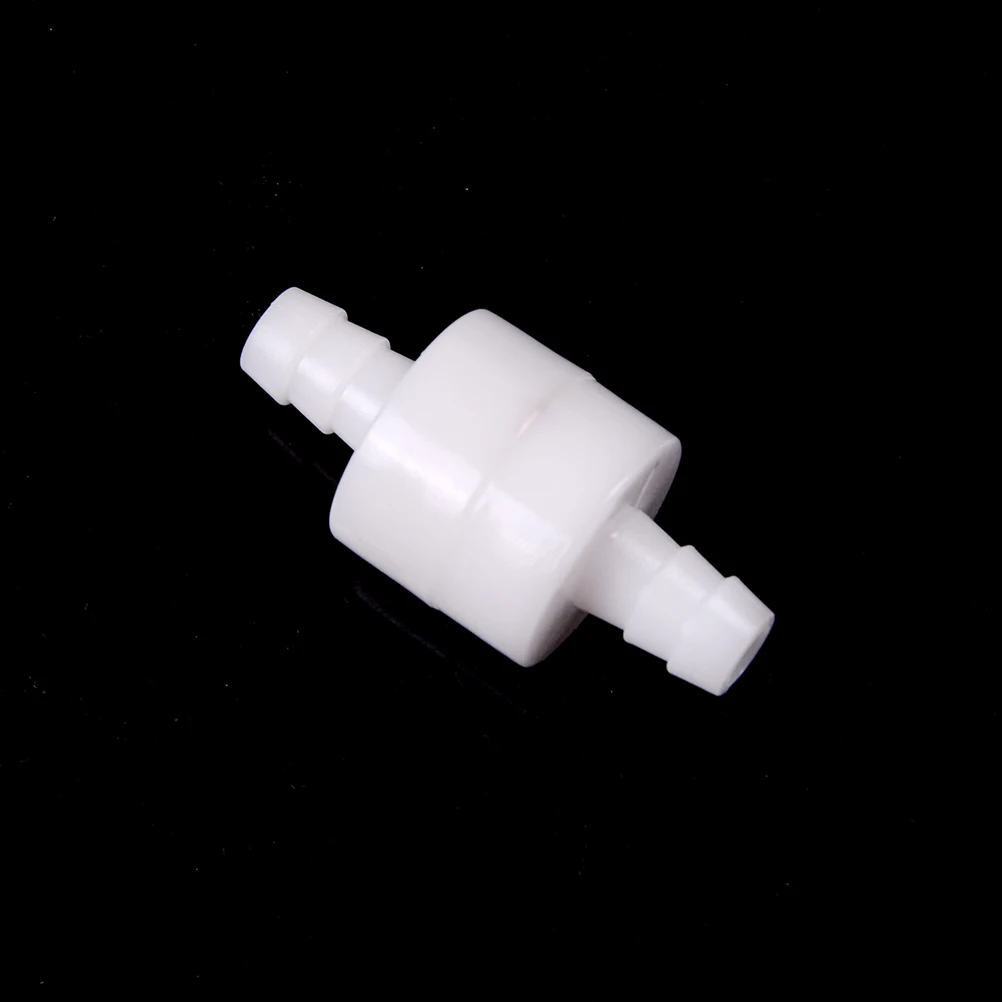 ZLinKJ 1PCS Plastic 8mm One Way Inline Check Valve Fuel Gas Liquid Water White Color | Обустройство дома