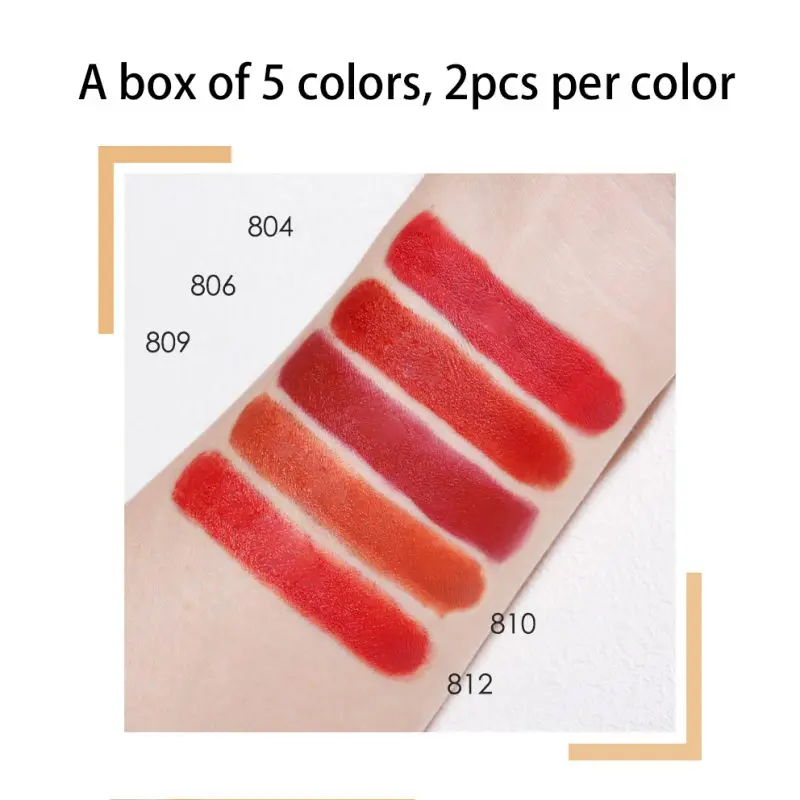 10 шт бархатная матовая губная помада набор стойкая водостойкая увлажняющая
