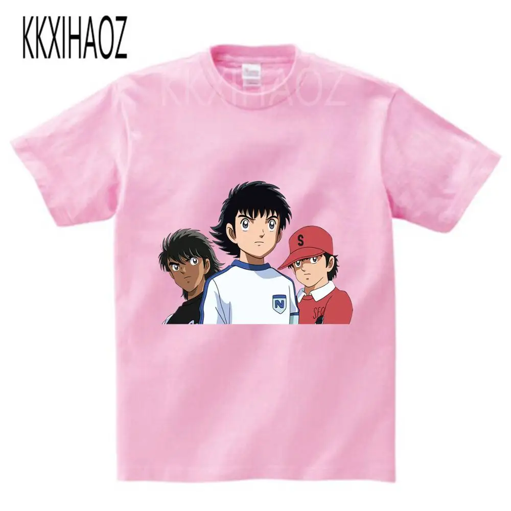 

JP Anime Captain Tsubasa t shirt Costume Toddler Teens Short Sleeve T-shirt Kids clothes casual tops Boys And Girls T-Shirt