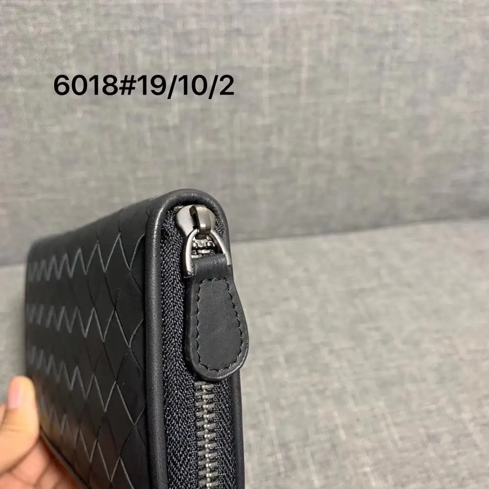 Зажим для кошелька мужской и женский стиль Плетеный вручную Длинный кошелек с