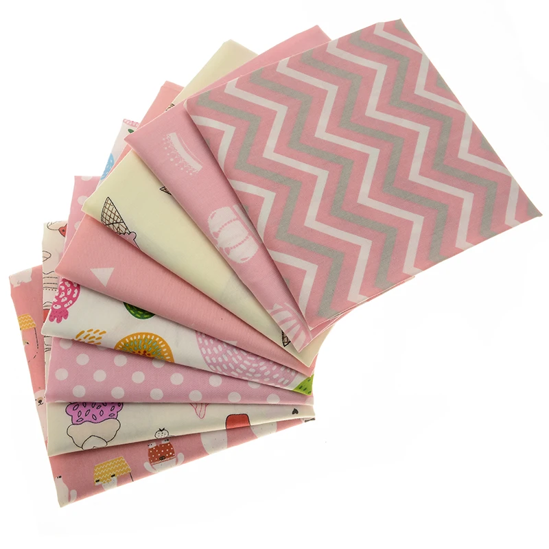 Хлопчатобумажная ткань серии Pink саржевая ручной работы сделай сам 40 х50см/20 х25см