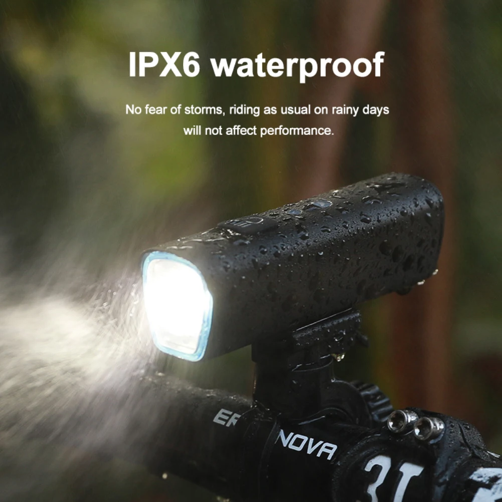 1000LM Bicycle Front Lights Aluminum Alloy 4000 mAh USB Rechargeable MTB Bike Headlight 5 Modes IPX6 Waterproof Flashlight Lamp