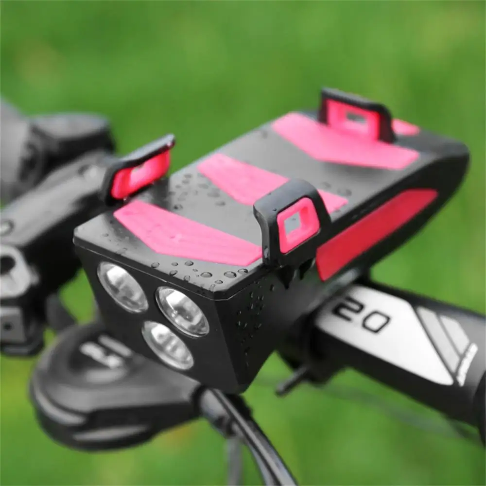 

Водонепроницаемый все в 1 перезаряжаемый велосипедный фонарь T6 светодиодный с держателем электрического рога подставка USB зарядное устрой...