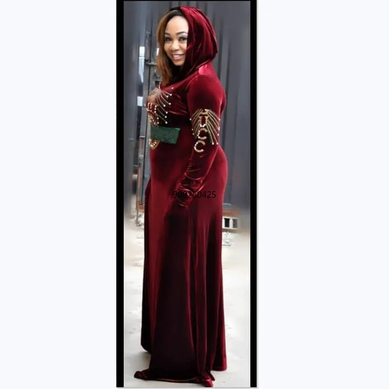 african fashion designers New Africa woman style fashionable Lace sequins pure color lady Dress party Spuer size L XL XXL XXXL african wear for women