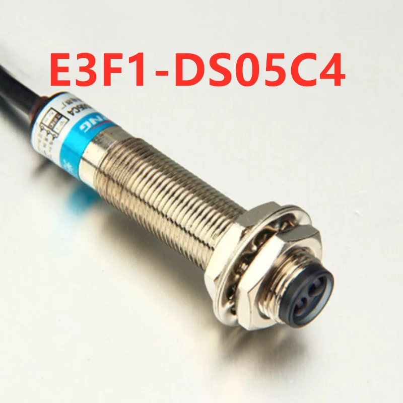 

Фотоэлектрический переключатель M12 E3F1-DS05C4 постоянного тока NPN три провода нормально открытый 12-24 в 5 см