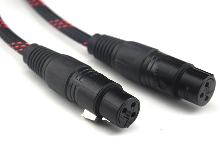 Hifi 2RCA штекер 2XLR для аудиокабеля с разъемом типа &quotМама&quot Hi end 4N OFC Dual XLR женщин