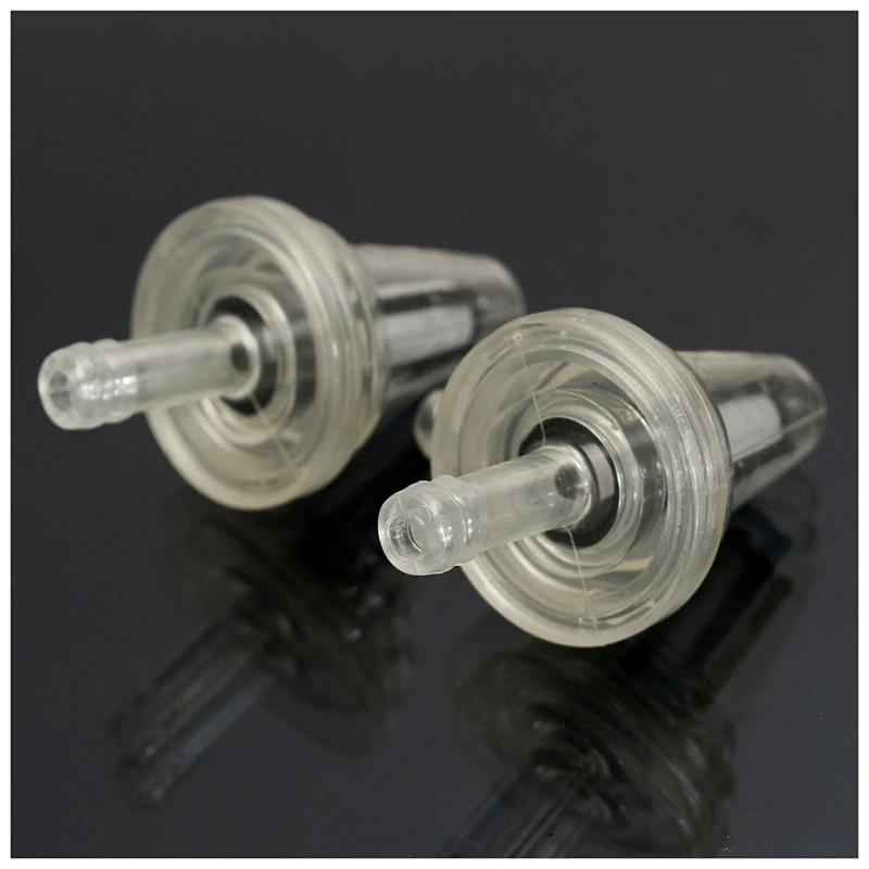 2x Universal Motorcycle Right Angle (90 degree) Fuel Filter Fits 1/4&quot 6mm 7mm Hose Lines white | Автомобили и мотоциклы