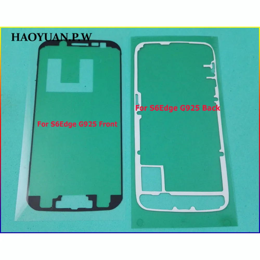 Стикер для передней рамы/задняя крышка клей для samsung Galaxy S6 S6Edge S7 Edge S8 S9 Plus S10 Note 8 9 10 клейкая лента