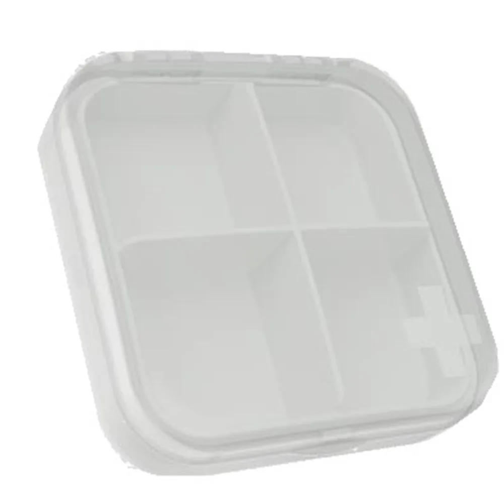 Креативная маленькая пластиковая коробка для таблеток в четырех упаковках