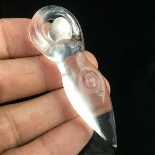1 шт. натуральный прозрачный кварц резьба богиня Тотем статуя кристалл исцеление