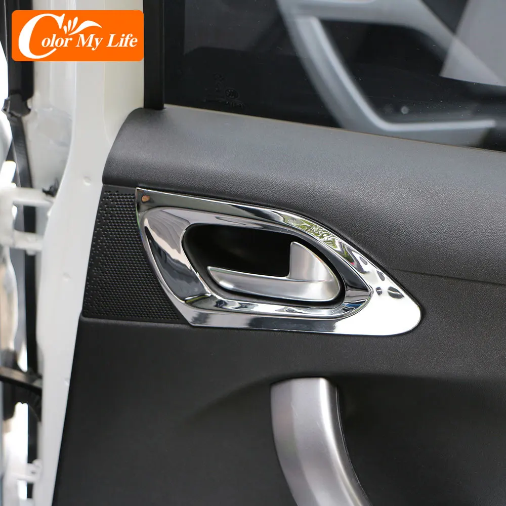 Для Peugeot 208 2015 - 2019 ABS Chrome 2 шт./компл. крышка чаши передней двери аксессуары для