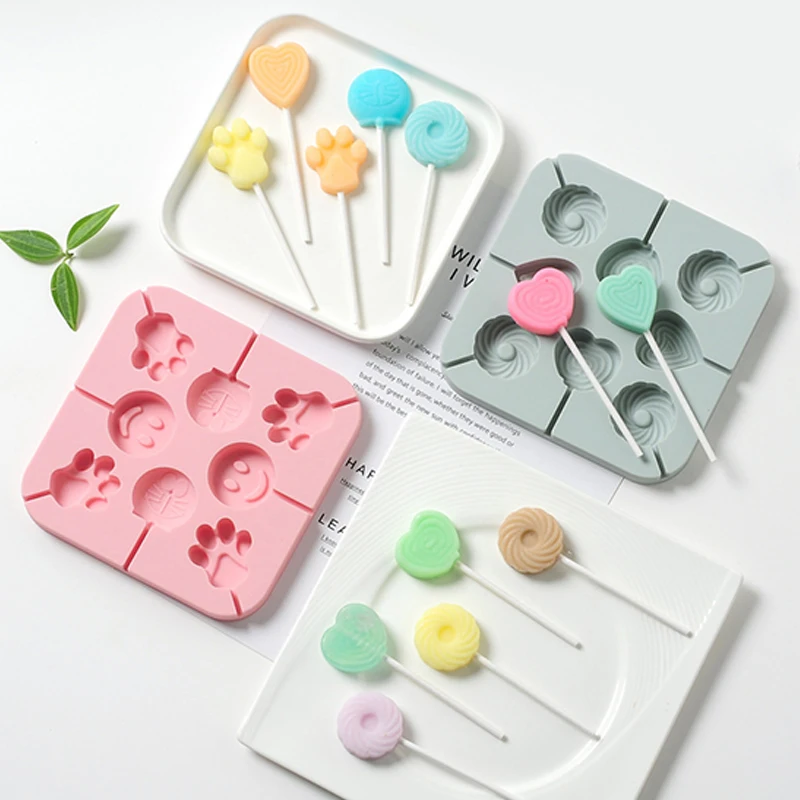 Силиконовой формы для выпечки мультфильм DIY ручной работы Шоколадный леденец