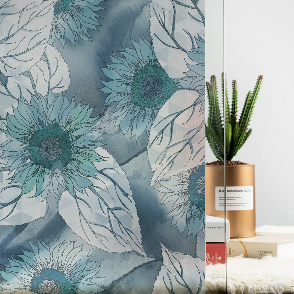 Большой размер витражная плёнка на стекла окна декоративные наклейки гостиная