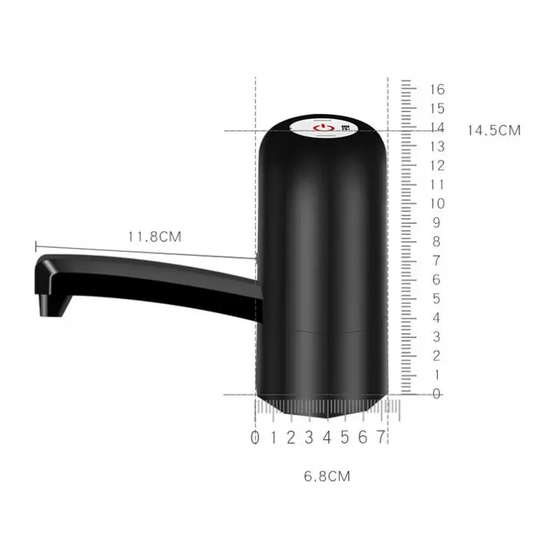 Портативный Перезаряжаемый кнопочный Электрический диспенсер водяной насос с USB