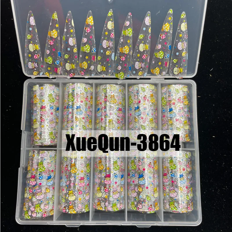 

Дизайнерская Фольга для ногтей XueQun 4*100 см в виде грибов