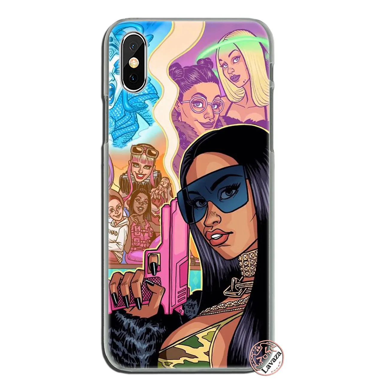 12 Lavaza Nicki Minaj Rapper Популярный Жесткий чехол для телефона iPhone XR X 11 Pro XS Max 8 7 6S 5 5S SE 4S 4 10 - Цвет: 12