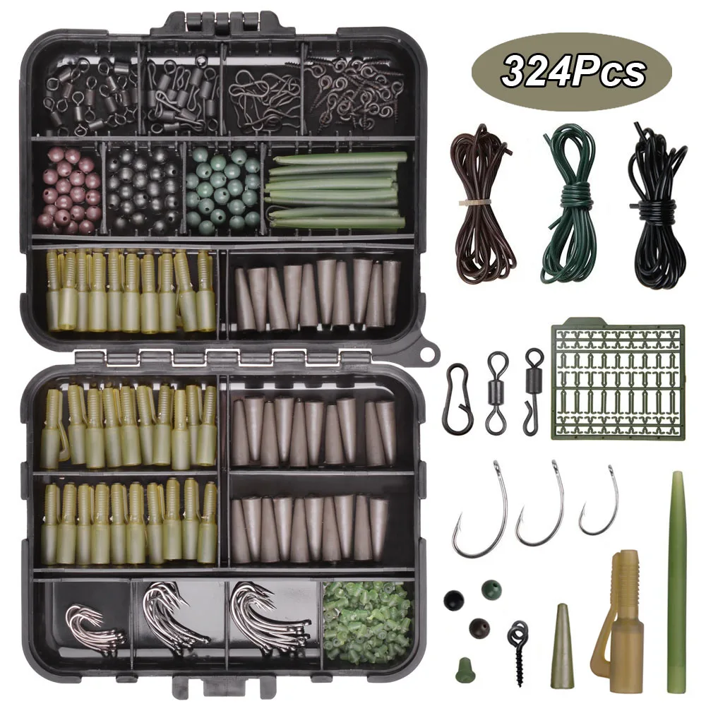 324 шт./кор. набор рыболовных принадлежностей для карпфишинга со анти клубок