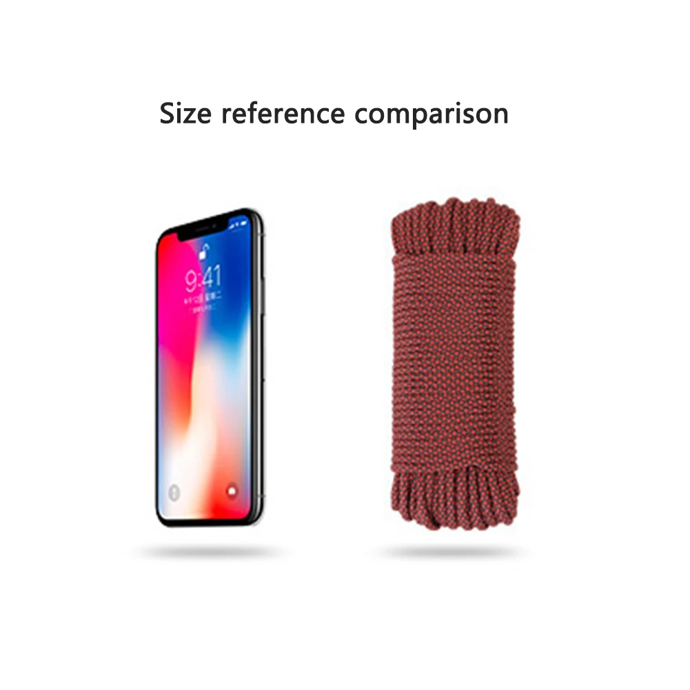 

20m 9 Strand Cores Parachute Cord Lanyard for Camping Climbing Rope Hiking Clothesline Survival Equipment Tent Accessories