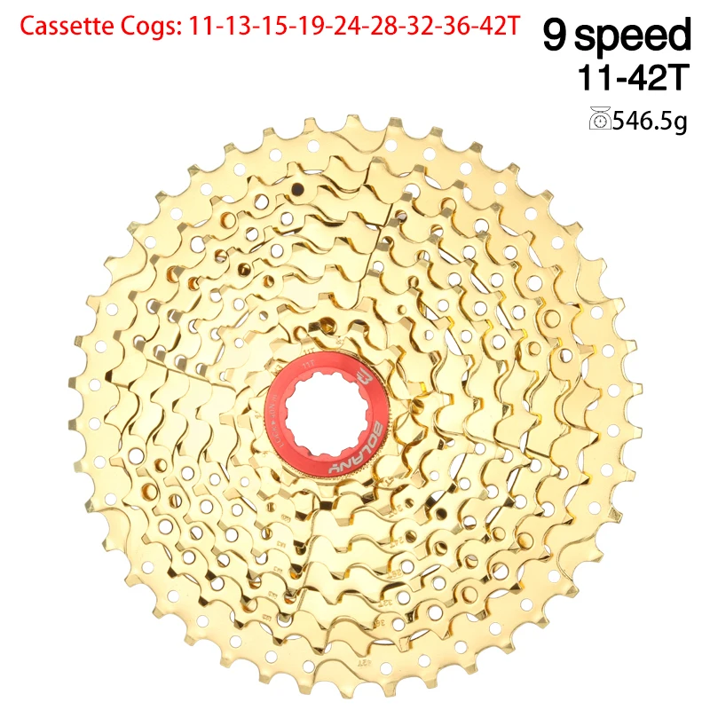 BOLANY MTB кассета 8S 9S 10 Скорость 11 32/40/42/46/50T горный велосипед стальной свободного хода