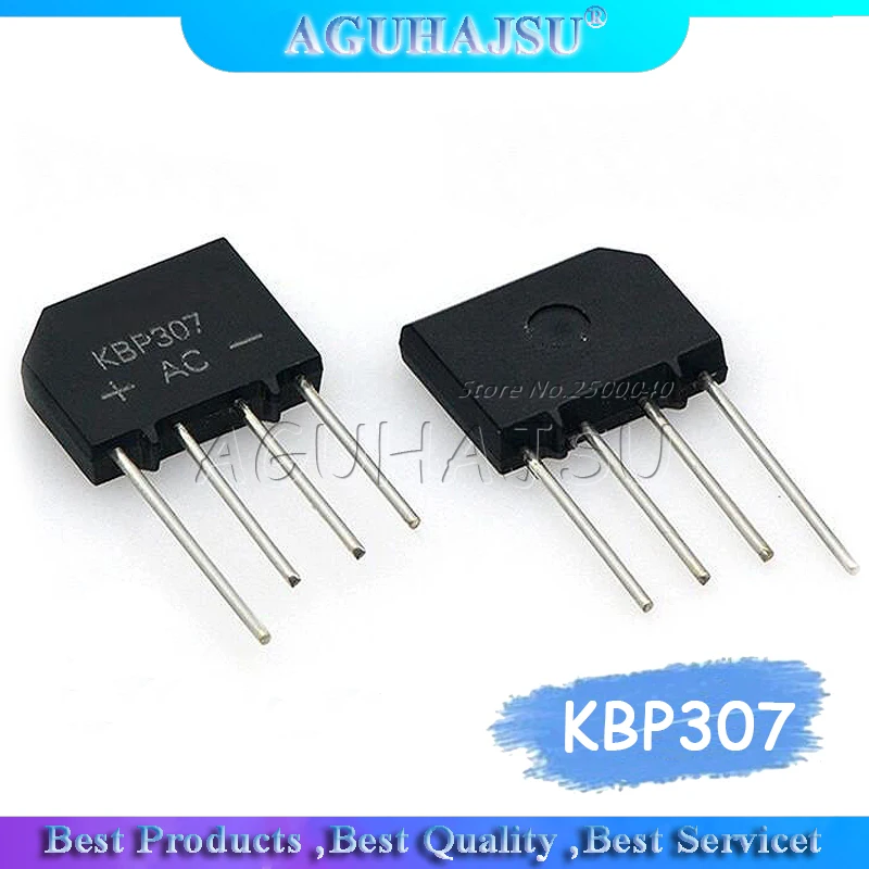 10 шт./лот KBP307 3A 1000V диодный мост выпрямитель kbp307 оптовая продажа | Электронные