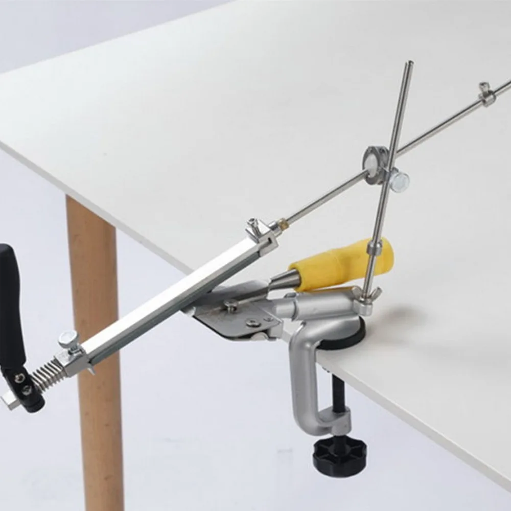 

Fixed-Angle Slicker Edge Sharpener Metal Material Knife Sharpening System Sharpening Stone with 4 Whetstones Grinding Tools